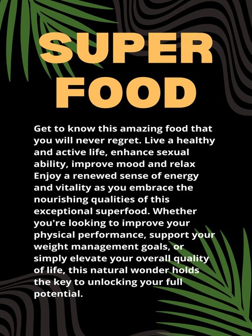 Title details for Super food by ABDULRAHMAN NAZIR AHMED - Available